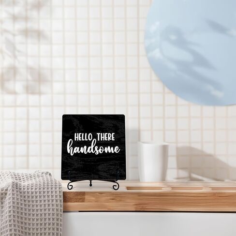 Wash Your Hands Bathroom Signs Decor, Bathroom Home Shelf Counter Decorations Items, Thanksgiving Christmas Birthday Gifts for Women Men Home Restroom Toilet Decor - A05 in Kuwait