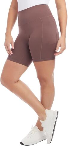 Biker Shorts Women - Workout Shorts - Volleyball Shorts - Yoga and Dance (Black/Black Ribbed, S) in Saudi Arabia