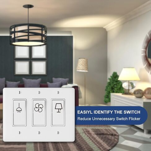 900 Pcs Light Switch Sticker Labels, 57 Designs Transparent Switch ID Sticker Blue Switchboard Label Decals for Home Kitchen Bathroom Office School in Saudi Arabia