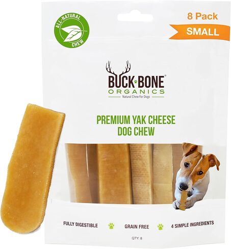 Buck Bone Organics Yak Cheese Chews for Dogs, All Natural Himalayan Yak Chew, Long Lasting Pet Treats, Odor Free, with Limited Ingredients (1 Ex Large Stick) in Saudi Arabia