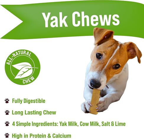 Buck Bone Organics Yak Cheese Chews for Dogs, All Natural Himalayan Yak Chew, Long Lasting Pet Treats, Odor Free, with Limited Ingredients (1 Ex Large Stick) in Saudi Arabia