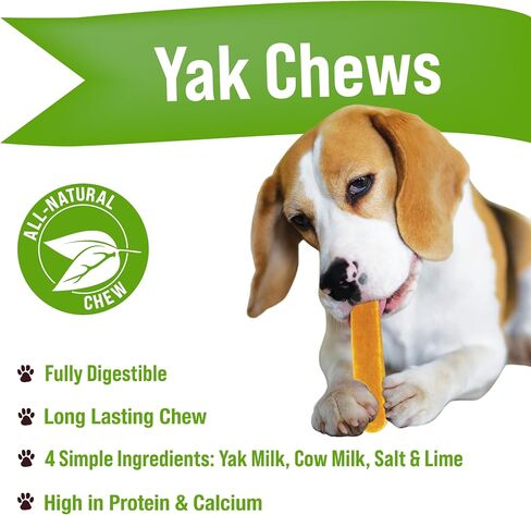 Buck Bone Organics Yak Cheese Chews for Dogs, All Natural Himalayan Yak Chew, Long Lasting Pet Treats, Odor Free, with Limited Ingredients (1 Ex Large Stick) in Saudi Arabia