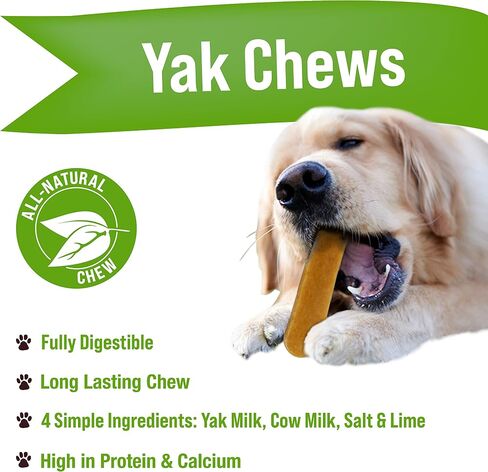 Buck Bone Organics Yak Cheese Chews for Dogs, All Natural Himalayan Yak Chew, Long Lasting Pet Treats, Odor Free, with Limited Ingredients (1 Ex Large Stick) in Saudi Arabia