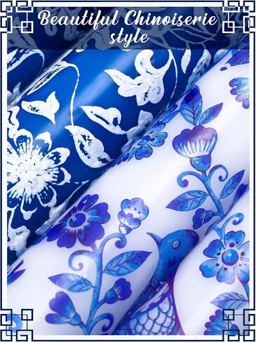 12 Pack Chinoiserie Taper Candles Blue and White Taper Candle 10inch Blue Willow Decorative Taper Candles Bulk for Coworkers Home Decoration Wedding Women in Saudi Arabia