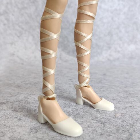 1/6 Custom Scale PVC Bandage Shoes for 12" Female Phicen TBLeague Action Figure Doll Toy (Black) in Saudi Arabia