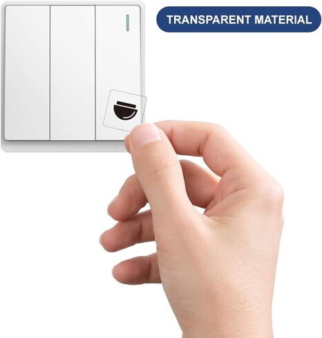 400 Pcs Light Switch Sticker Labels, 34 Designs Transparent Switch ID Stickers Black Switchboard Label Decals for Home, Kitchen, Bathroom, Office School, 19x19mm in Kuwait