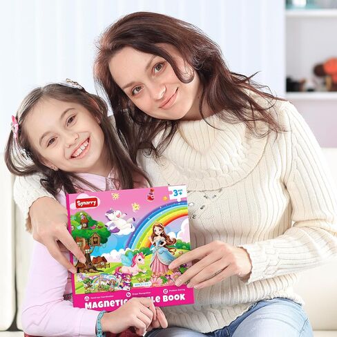 SYNARRY Magnetic Puzzles for Toddlers 3-5, Space Planets Solar System Puzzles for Toddlers 2-4, Travel Puzzles for Kids Ages 4-6 Car Airplane Road Trip Activities Games Gifts Toys for 3 4 5 6 Year Old in Saudi Arabia