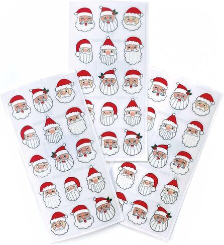 Paper House Productions حزمة Christmas Christmas Cheer من 3 ملصقات نصف صفائح للحرف اليدوية والسردة والتجميع - رنة سانتا in Saudi Arabia