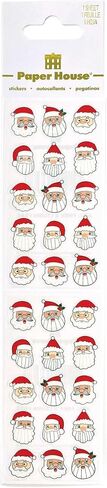 Paper House Productions حزمة Christmas Christmas Cheer من 3 ملصقات نصف صفائح للحرف اليدوية والسردة والتجميع - رنة سانتا in Saudi Arabia