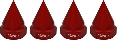 CNC Metal Cone Fixed Screw Nut (4pcs/Set) for 1/5 HPI Rovan Baja 5B SS 5T 5SC Parts (Red) in Kuwait