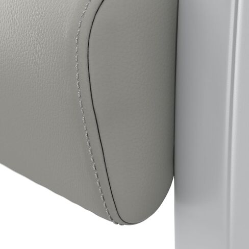 Bush Business Furniture Arrive Waiting Room Loveseat with Arms in Light Gray Vinyl, Reception Area Seating for Office and Lobby in Saudi Arabia