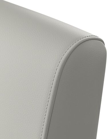 Bush Business Furniture Arrive Waiting Room Loveseat with Arms in Light Gray Vinyl, Reception Area Seating for Office and Lobby in Saudi Arabia