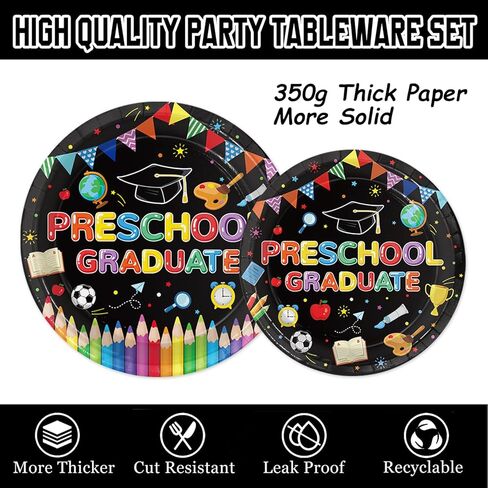 150pcs لوحات التخرج من مرحلة ما قبل المدرسة والمناديل 2025 تخرج التخرج ما قبل المدرسة لوحات الورق لوحات التخرج من أدوات ماء أدوات تخرج من أدوات تخرج رياض الأطفال ، خدمة 50 in Kuwait