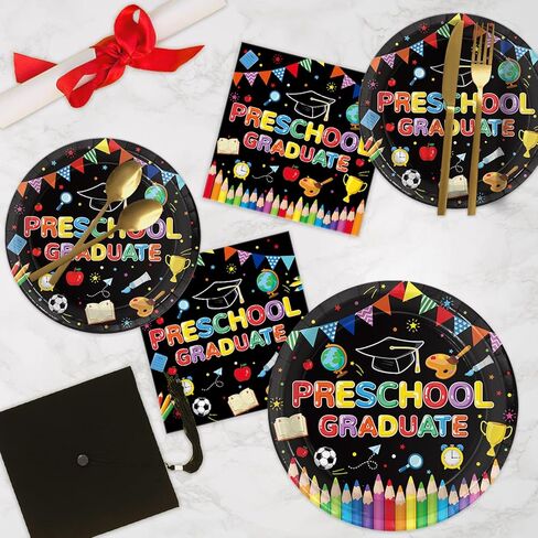 150pcs لوحات التخرج من مرحلة ما قبل المدرسة والمناديل 2025 تخرج التخرج ما قبل المدرسة لوحات الورق لوحات التخرج من أدوات ماء أدوات تخرج من أدوات تخرج رياض الأطفال ، خدمة 50 in Kuwait