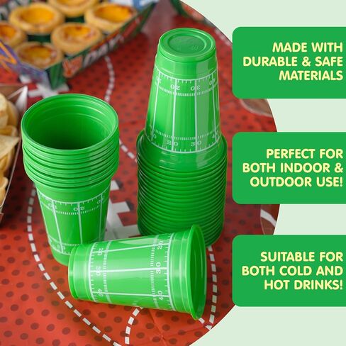 JOYIN 72 Pcs 16oz Football Plastic Cups, Disposable Party Cups Tableware for Football Party, Tailgate Events, Birthday Party Supplies Favors, Football Decorations in Saudi Arabia