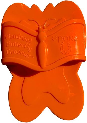 Epona Wondrous Butterfly Groomer Horse Grooming Tool (Orange) in Kuwait