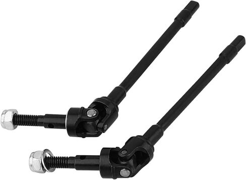 New Enhanced Hard Steel Front Rear Axle Shaft CVD for Axial SCX10 RC Crawler Heavy Duty Metal Upgrade Replacement Parts (Front) in Kuwait