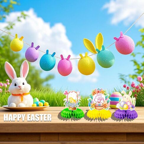 8 PCS Dinosaur Birthday Party Decorations Supplies for 1 2 3 5 Year Old Girls Boys, 7.9inch Big Honeycomb Centerpiece Table Decorations, Multi-colored Dinosaurs Party Favors for kids 4-8 Jamonxi in Kuwait