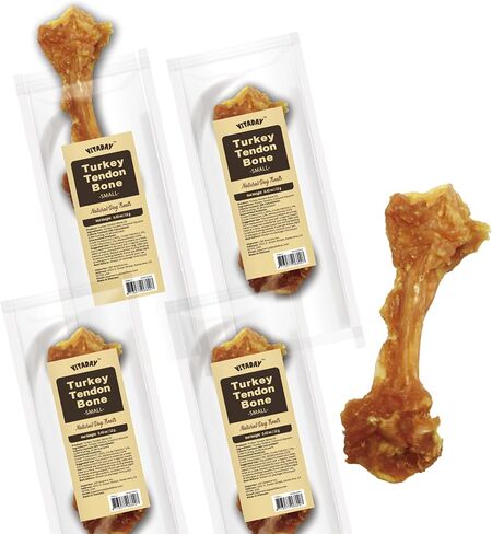 Turkey Tendon for Dogs – 100% Natural, USA-Sourced, High-Protein, Low-Fat, Long-Lasting Dog Chew, Rawhide Alternative, Hypoallergenic Puppy & Dog Treats, Strips in Kuwait