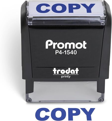 Promot Stamp Copy - Self Inking Rubber Stamp in Blue Ink in Kuwait