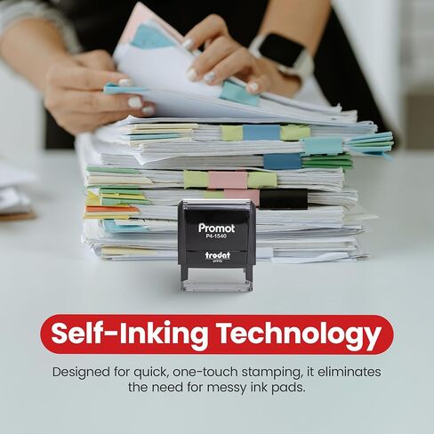 Promot Stamp Copy - Self Inking Rubber Stamp in Blue Ink in Kuwait