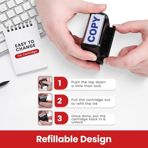 Promot Stamp Copy - Self Inking Rubber Stamp in Blue Ink in Kuwait