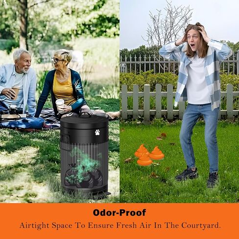 يمكن للقمامة أنبوب الكلب في الخارج ، 12L/3.1GAL Metal Dog Estrash علبة القمامة مع الغطاء ، دواسة القدم ، حاوية نفايات الكلاب مع 40 حقيبة نفايات ، دلو أنبوب الكلب مع غطاء ناعم للحيوانات الأليفة ، CAN الأسود المستدير in Kuwait