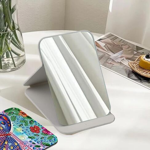 Jishshay Diamond Painting Mirrors مجموعة ماندالا الماس مرآة الماس اللوحة الماس للطي مرآة الماس الماكياس الماكياج مرآة فن الماس المدمج مرآة الماس الماس مرآة مضغوطة 4.33 × 6.29in in Saudi Arabia