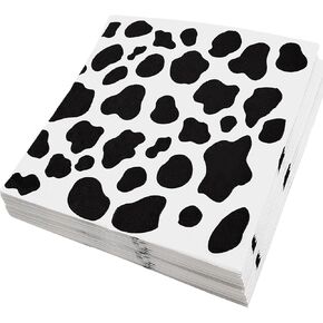 Cow Print Napkins Cow Napkins for Party Paper Cowboy Napkins Farm Animal Party Napkins for Western Cowgirl Baby Shower Cow Themed Birthday Party Supplies