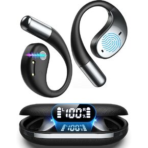AI Translation Earbuds Real Time, 6 in 1 Instant Language Translator Earbuds 144 Languages & Accents, 8 Offline, Voice/Video Call, Wireless OWS Translating Earbuds for Travel Business Learning