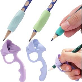 18 Pack Pency Grips for Kids Handliting ، تصحيح وضع القابض للقلم الرصاص لموقف الموقف لتدريب ما قبل المدرسة ، أداة مساعدة في كتابة القلم لطلاب الأطفال في مرحلة ما قبل المدرسة (18 مساءً متعدد الألوان)