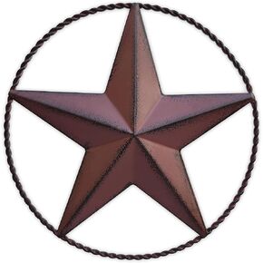 9.5 "Red Barn Star Wall Decor ، Stars Metal for Outside Or of House ،