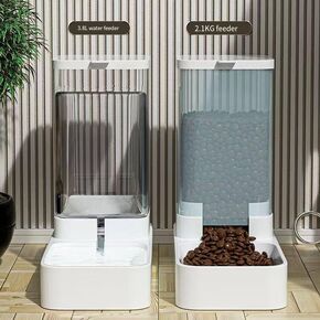 Cat and Dog feeders, Water feeders (2.1KG Automatic Feeder + 3.8L Automatic Drinker)