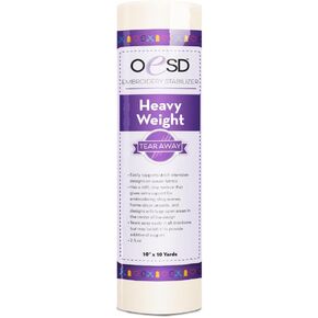 Heavy Weight Tear Away Embroidery Stabilizer 10" x 10 Yd Roll