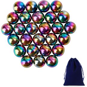 27Pcs Magnet Rainbow Ball Fidget Toy, DIY Hematite Stones Toys for Adults, Science Kit for Anxiety Relief, Magnetic Rattle Snake Birthday Gift Filler Stuffer Party Favors