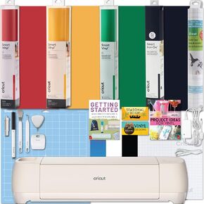 CRICUT Explore 4 with Easy Press 3 Machine and Iron -On Combo Bundle - Craft Machine and Heat Press Combo و Cricut Machine Kit للمبتدئين والهدايا والملابس DIY وحقائب الحمل ومواد HTV
