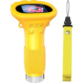 مجهر رقمي 2.0 بوصة LED IPS HD شاشة كبيرة ، 50x-1000x 2 مليون بكسل عالي الدقة ، وزاوية عريضة 178 درجة ، 8 أضواء ساطعة ، بطارية قابلة لإعادة الشحن ، متوافقة مع النوافذ ، نظام التشغيل Mac (أصفر)