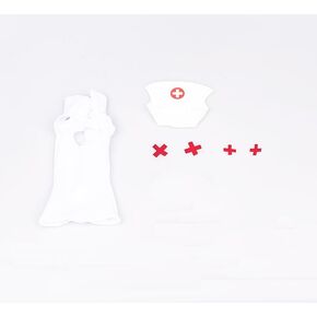 1/6 نسبة من ملابس النساء ， مجموعة ممرضة ، ملابس بيضاء