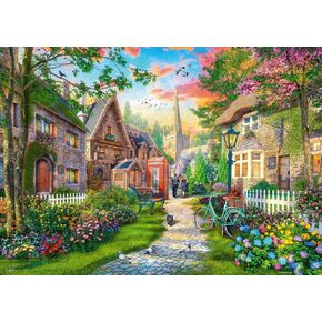Ravensburger Church Lane 1000 قطعة بانوراما للبالغين | فريدة ، قطع | السطح المضاد للسلح | FSC معتمد ، الصديق للبيئة | أمازون الحصري