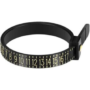 Black Ring Size Adjuster for Loose Rings - Ring Sizer Circle Reusable Gauge Finger Size Measuring Tool for Jewelry Shop,Jewelry Sizers and Mandrels, Beading and Jewelry Making