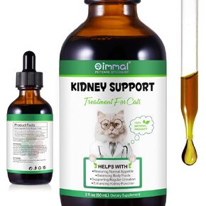ALIVO Liver Support for Cats, Liver and Kidney Support for Cats with Natural Herbal Extract Helps Balance Cats Liver & Kidneys Health, Natural Pet Herbal Supplement for Cats - 60 ml