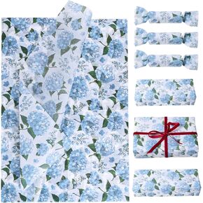 Tinoaly 30pcs زرقاء 20x14 بوصة غلاف الأنسجة غلاف الأنسجة غلاف هدية لحفل الزفاف ، عيد ميلاد ، عيد الميلاد والمزيد