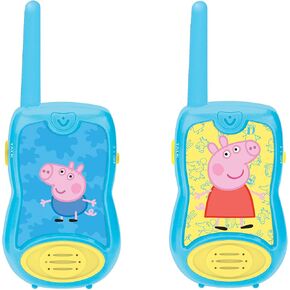 Lexibook Peppa Pig Walkie-Talki ، لعبة اتصال للأطفال ، مقطع حزام للنقل ، البطارية ، الأزرق ، Tw12pp