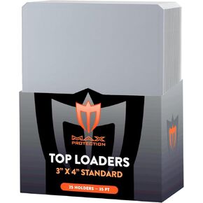 Max Protection 35pt Top Loaders for Cards - 1000 Count - Premium 3x4 Inch Trading Card Toploaders - Protect Your Baseball and Sports Cards with These Crystal Clear Hard Plastic Sleeves Protectors