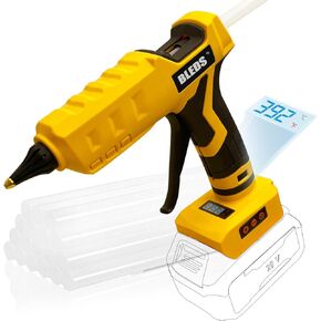 بندقية غراء 100 واط اللاسلكي لبطارية DeWalt 20V ، LED درجة الحرارة الرقمية قابلة للتعديل 212-392 درجة فهرنه