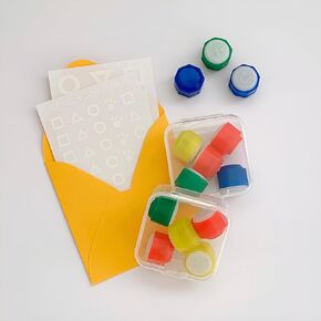 Korean Jacks Gonggi Game (2 Case Sets), with Bonus Rub-on Stickers & Extra Stones - Made in Korea