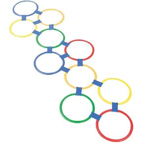 لعبة Fun Express Hopscotch Ring (25 في المائة) - 25 قطعة - أنشطة تعليمية وتعليمية للأطفال