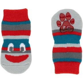 RC Pet Products Fun Pawks Anti-slip ، الأنيقة ، الوظيفية ، الجوارب الكلاب الواقية | X-Small ، Bandit