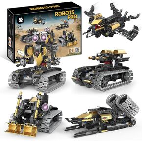 5 In1 Robot Toy For Kids Kity Kit ، 323 PCS Colls App & Remote Control Robotics Kit ، STEM RC Robot Toys for Kids Age 6 7 8 9 10 11 12+، DIY Educational Gift for Boys & Girls