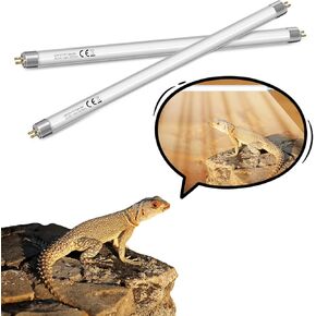 Glowup 2pack T5 8W 10.0 reptile UVB Bulb 12 '' UVA UVB reptile Light Light Tube uvb lamp for tragons turtles chartles and lizards tropical desert reptiles tropical reptiles tropical tropical